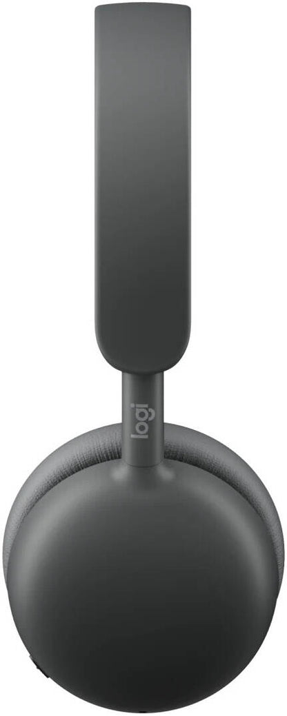 Logitech Zone Wireless 2 ES for Business Headphones, 40mm Driver Size, 2 Noise-Canceling Mics with AI Algorithms & Mic EQ, Teams Version, Native Bluetooth 5.3 Connectivity, Graphite | 981-001593