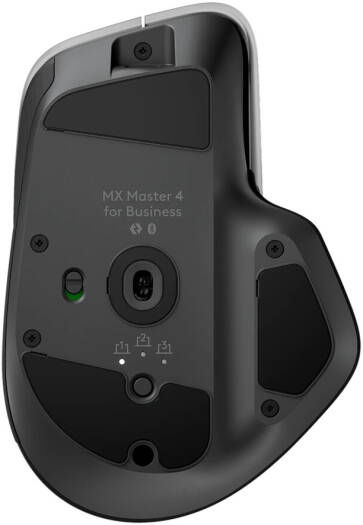 Logitech MX Master 4 for Business Mouse, 200-8000 DPI, 8 Buttons, 6 Programable Buttons, QuietClick Technology, Easy-Switch, Thumbwheel, Up to 10 Meters Wireless Range, Graphite | 910-007618