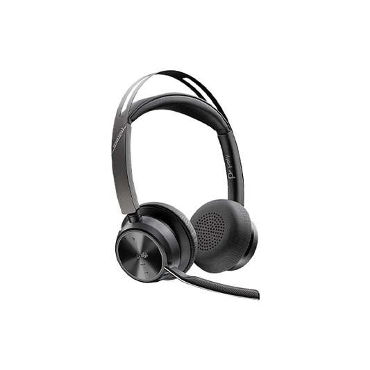 Poly Voyager Focus 2 Microsoft Teams Certified USB-C-C Headset +USB-C/A Adapter +Charging Stand | 9T9J6AA