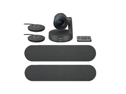 Logitech Rally Plus (1xCamera, 2xSpeaker, 2xMic, Table & Display Hub)-Black