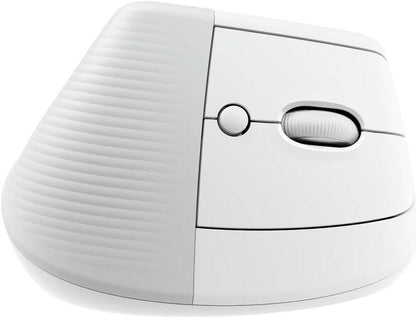Logitech Lift Vertical Ergonomic Mouse for Mac, Logi Bolt USB Receiver, 4000 DPI Sensitivity, Multi-OS Compatibility, 10m Range, 2 Year Battery Life, Quiet Clicks & Smartwheel, Off White | 910-006471