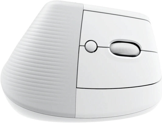 Logitech Lift Vertical Ergonomic Mouse for Mac, Logi Bolt USB Receiver, 4000 DPI Sensitivity, Multi-OS Compatibility, 10m Range, 2 Year Battery Life, Quiet Clicks & Smartwheel, Off White | 910-006471