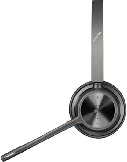 HP Poly Voyager 4320 Microsoft Teams Certified Headset, BT700 Dongle, Charging Stand, Flexible Boom Mic, On-Ear Controls, Up to 24 Hours Talk Time | 77Z00AA