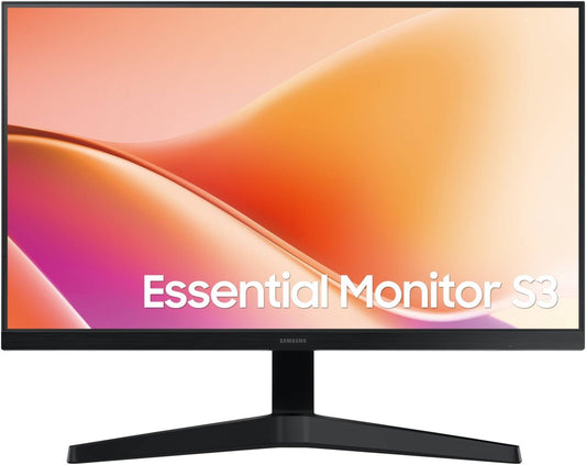 SAMSUNG S3 S33GF Essential Monitor, 24" VA Display, FHD Resolution, 100Hz Refresh Rate, 5ms (GtG) Response Time, 16.7m Max Color Support, Black | LS24F330EAMXUE