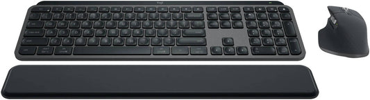 Logitech MX Keys Combo for Business Gen 2, Full-Size 108 Keys, Perfect Stroke Scissor Typing, 8000 DPI, Darkfield Sensor, MagSpeed, English-Arabic Layout, Wireless Connectivity, Graphite | 920-010934