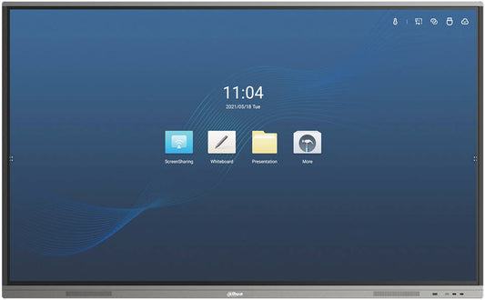 Dahua HiBoard-IE65 Interactive Display, 65" 3840 2160 Touch Display, 15ms Response Time, 1mm Touch Accuracy, Built in Speaker, Free VESA Mount, Stylus Pen Included, Black | HiBoard-IE65