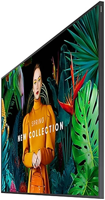 Samsung Crystal Signage QMC, 55" 4K UHD VA Display, 75Hz Refresh Rate, 8ms Response Time, 11.5 mm Bezel Width, Tizen 7.0 OS Version, 16GB Flash Memory, 200 x 200mm VESA Mount, Black | LH55QMCEBGCXUE