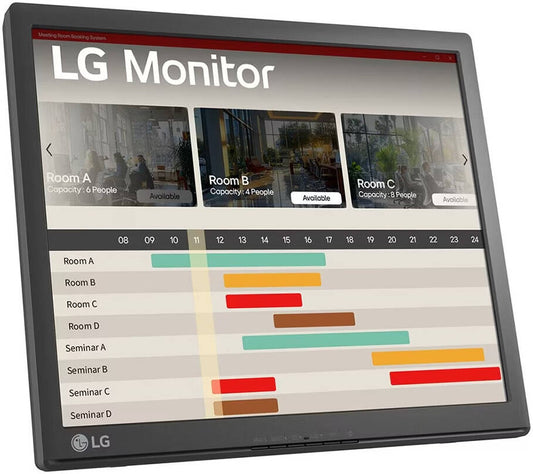 LG Touch Monitor, 17" TN Display, 1280 x 1024 Resolution, 75Hz Refresh Rate, 5ms Response Time, Anti-Glare Treatment, 16.7m Color Support, Built-In Power Type, Black | 17BR30T