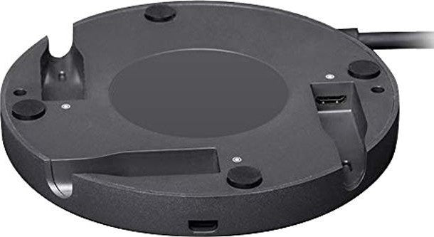 Logitech Rally Mic Pod Hub, Customize Microphone Placement, 3x 12-Pin Connections, Under-Table Mounting Hardware, Captive 2.95mm 12-Pin Cable, Black | 939-001647