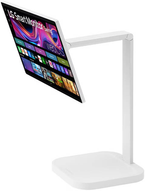 LG Smart Monitor Swing, 32" IPS Display, 4K UHD Resolution, 60Hz Refresh Rate, 5ms (GtG) Response Time, AirPlay 2, Screen Share, Bluetooth, WebOS, White | 32U889SA-W