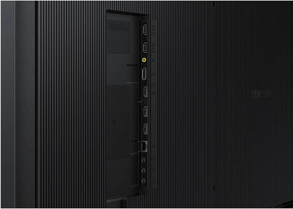 Samsung Crystal Signage QMC, 85" 4K UHD VA Display, 75Hz Refresh Rate, 10ms Response Time, 13.9mm Bezel Width, Tizen 7.0 OS, 16GB Flash Memory, 600 x 400mm Free VESA Mount, Black | LH85QMCEBGCXUE