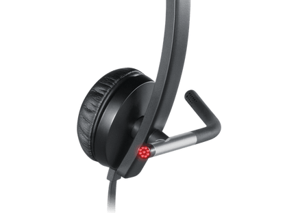 Logitech H650e USB Business Headset with Noise Cancelling Mic, Tactile and intuitive controls, Enterprise-grade audio quality, Designed for business, Stereo | 981-000519