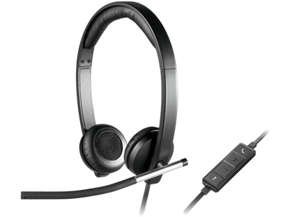 Logitech H650e USB Business Headset with Noise Cancelling Mic, Tactile and intuitive controls, Enterprise-grade audio quality, Designed for business, Stereo | 981-000519