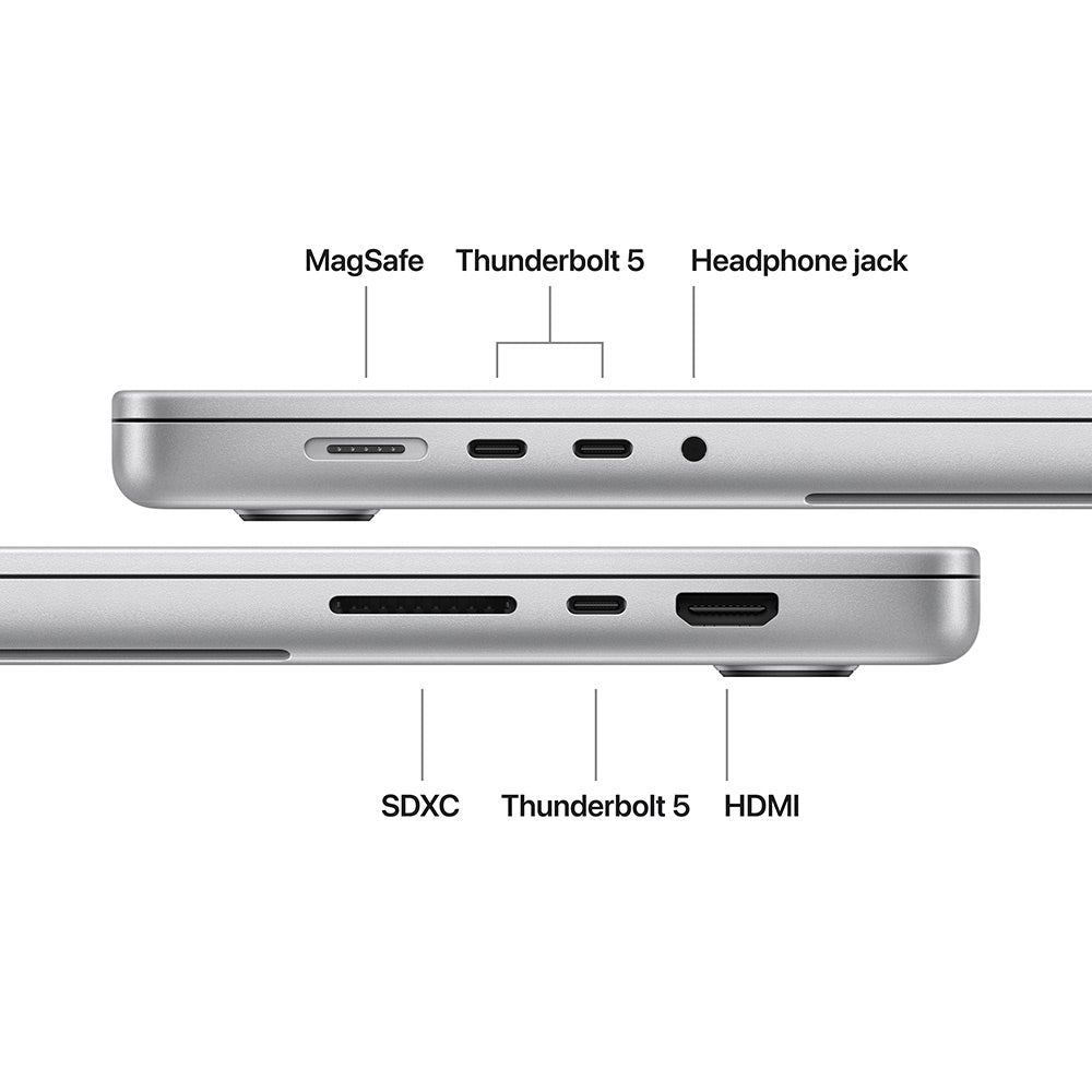 Apple MacBook Pro (2026) 16-inch M5 Pro chip with 18-core CPU and 20-core GPU, 24GB RAM, 1TB SSD English – Silver (MGE44ZS/A)