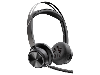 Poly Voyager Focus 2 Microsoft Teams Certified USB-C-C Headset +USB-C/A Adapter +Charging Stand | 9T9J6AA